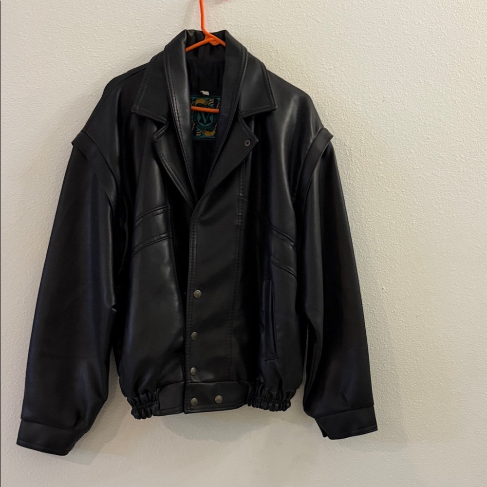 Men's Classic Black Bomber Jacket